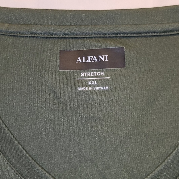 Alfani stretch long-sleeve V-neck tee - Picture 3 of 16
